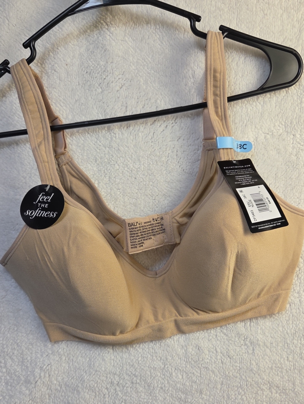 Bali Wirefree Comfort Bra in Nude/Tan